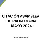 Citación Asamblea Extraordinaria Mayo 2024